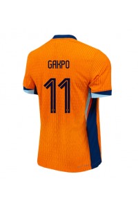 Nederland Cody Gakpo #11 Fotballdrakt Hjemme Klær EM 2024 Korte ermer